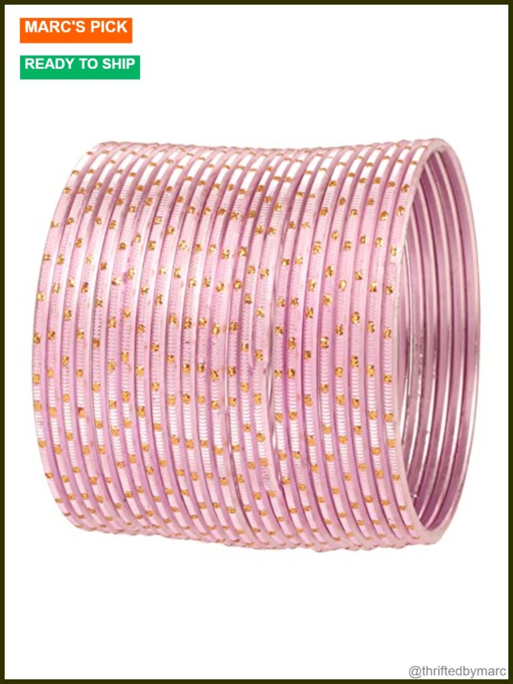 Indian Bangles Set of 24 Alloy Metal Textured Antique Gold Tone